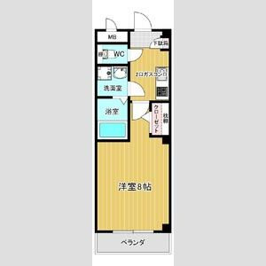リバーサイド　シェル　名古屋市賃貸　仲介手数料無料の間取り