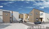茅ヶ崎市松が丘1丁目　新築戸建　全9棟の外観パース|イメージパスですので実際のものと多少異なります