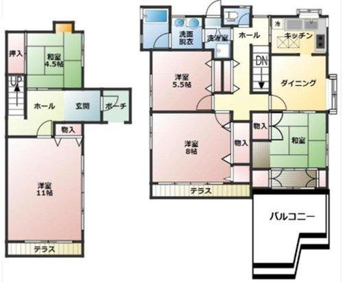 甲陽園西山町　の間取り