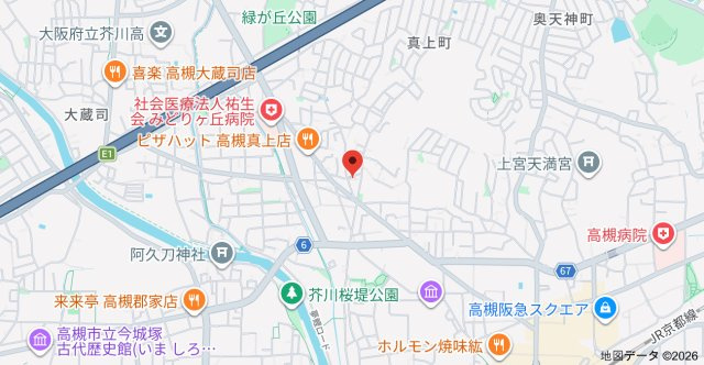 真上町３丁目貸家の地図