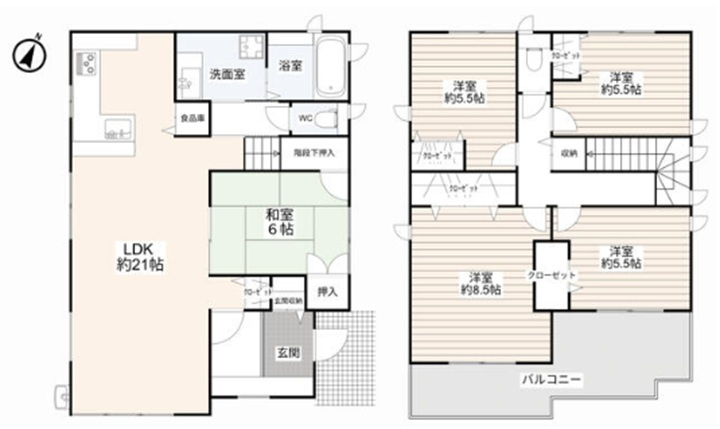 豊中市緑丘4丁目の間取り