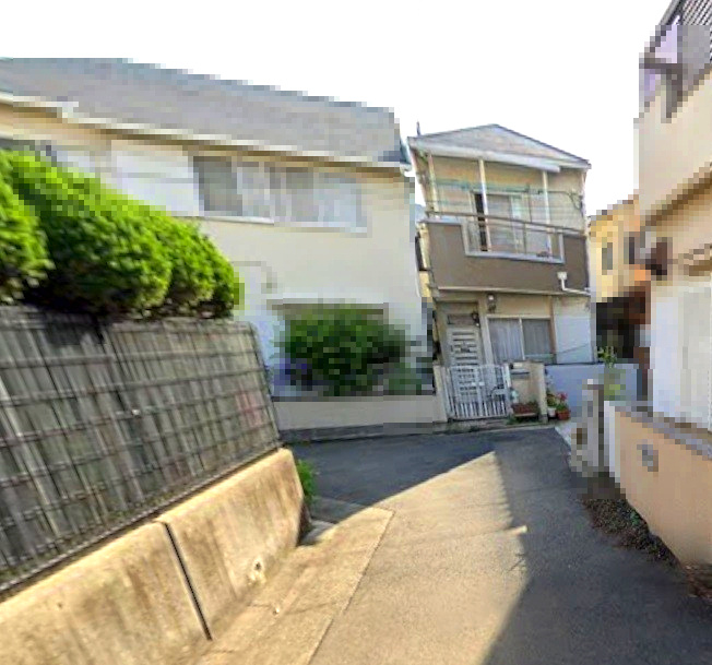 深江南町4丁目の前面道路含む現地写真