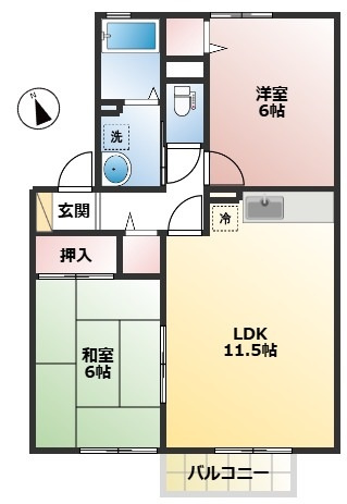 リヴィエール Ⅱの間取り