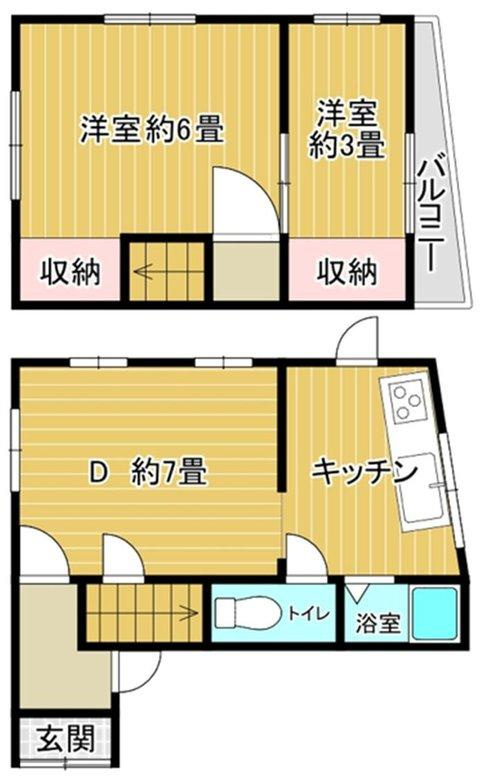 長田区宮丘町1丁目　中古戸建の間取り