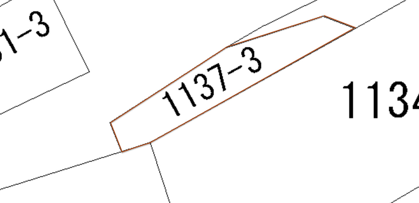 みどり市東町花輪1137-3の区画図
