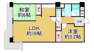 逆瀬川パークマンションの間取り