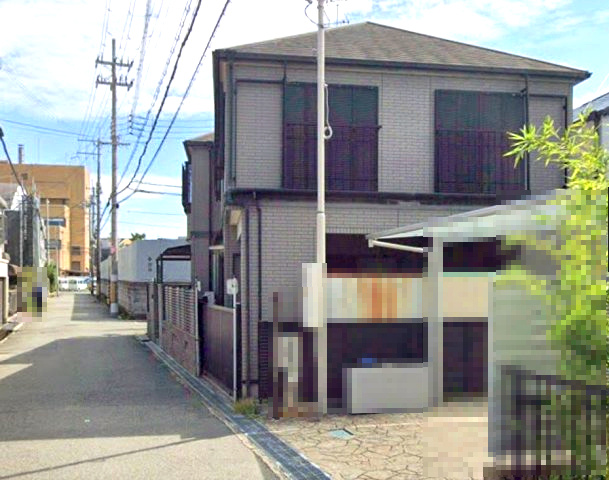 豊中市本町5丁目の前面道路含む現地写真