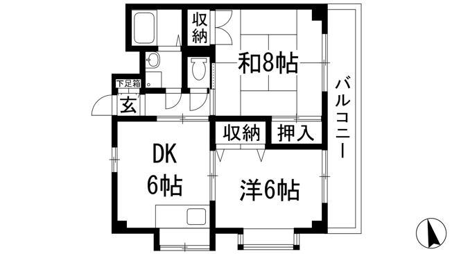 【間取り】 | ドミール緑ヶ丘