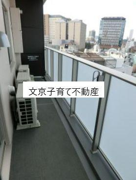 ザ・パークハビオ早稲田のバルコニー