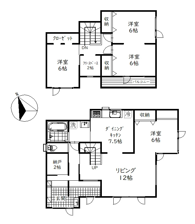 河畔4丁目　中古住宅の間取り