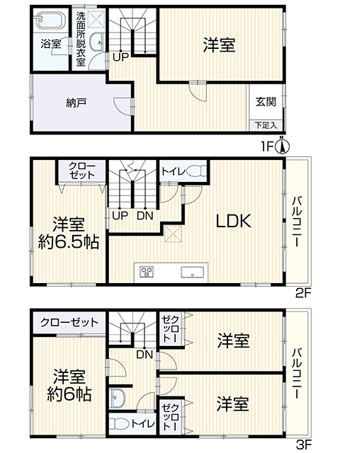 【仲介手数料無料／西区】名古屋市西区宝地町36　中古戸建の間取り