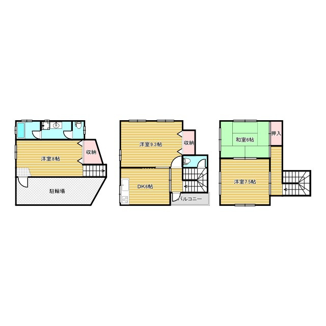 佃戸建ての間取り