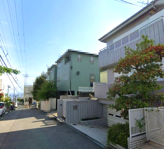 苦楽園二番町の前面道路含む現地写真