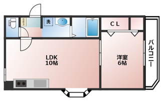 【間取り】 | エメラ美苑Ⅱ