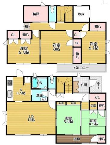 宝塚市安倉西4丁目の間取り|リビングからの視線も遮られ生活感が出にくい独立型キッチン
