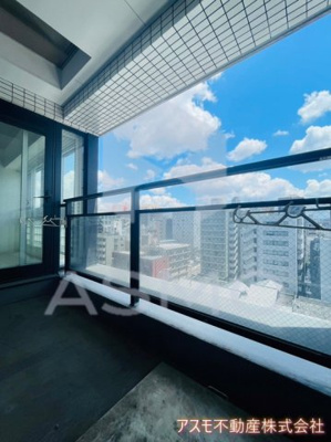 【バルコニー】 | トータス西天満 | 同マンション別部屋　参考写真