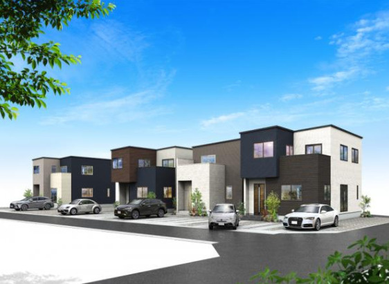 売新築戸建　静岡市駿河区下川原５丁目の完成予想図|外観パース