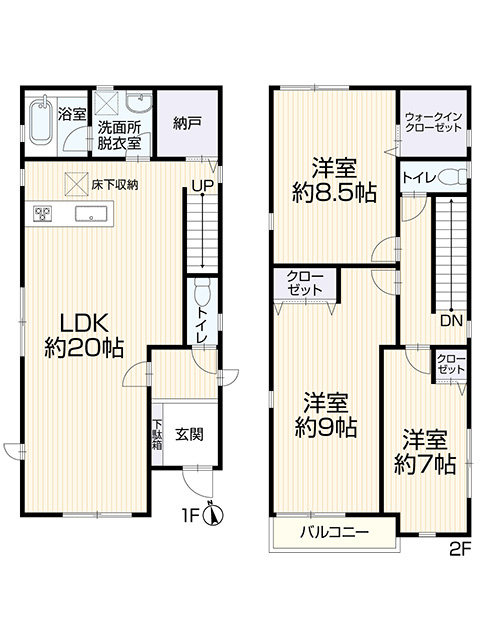【仲介手数料無料／清須市】清須市朝日五条67-2　中古戸建の間取り