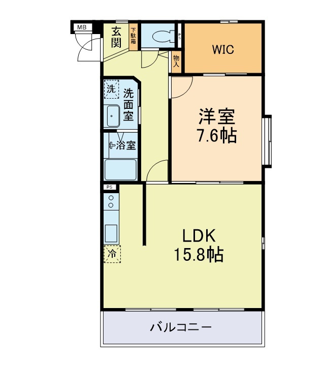 クラランス渡鹿Ⅱの間取り