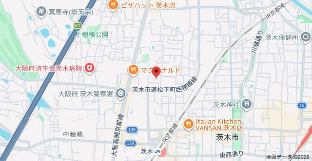 シャリエ茨木の地図