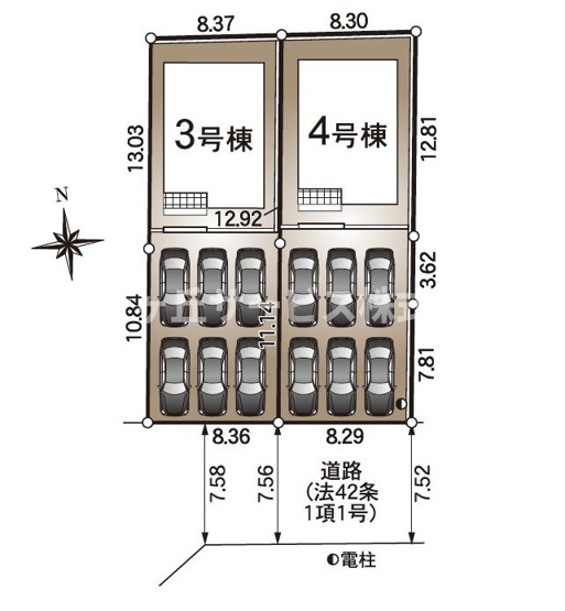 【区画図】 | 浜松市浜名区引佐町井伊谷 2期 新築一戸建て 4号棟 | 4号棟の区画図です
