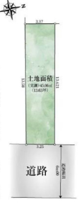 台東区西浅草１丁目の戸建の区画図