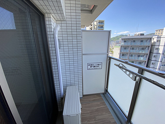 プレサンス神戸キュリオのバルコニー