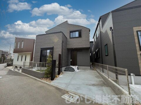 茅ヶ崎市松が丘1丁目　新築戸建　全9棟の前面道路含む現地写真|現地外観