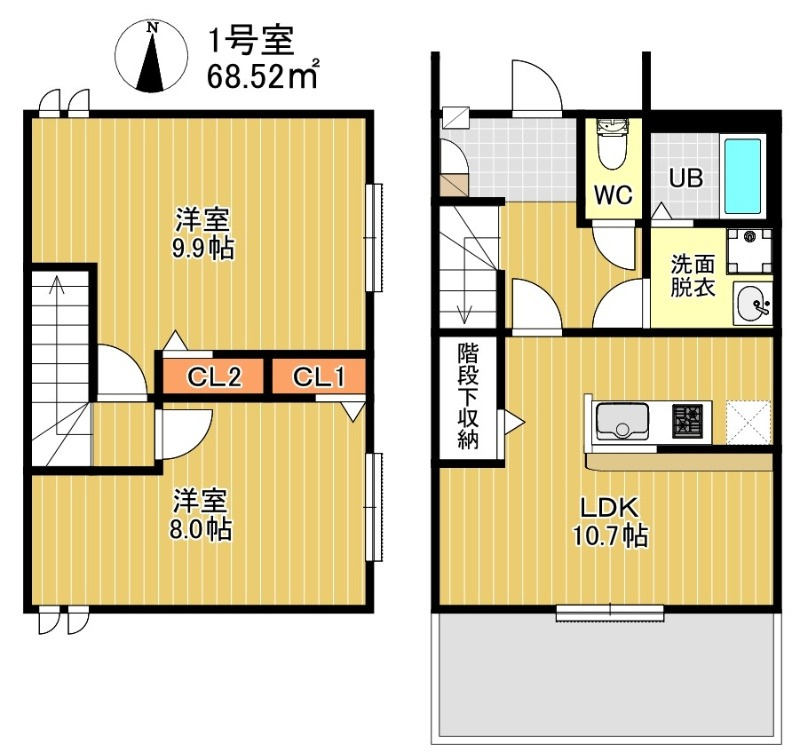  DUPLEST YM 大橋の間取り|※図面と現況が異なる場合は現況優先になります。
