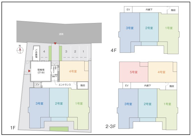 川崎市多摩区宿河原２丁目の賃貸マンションの区画図
