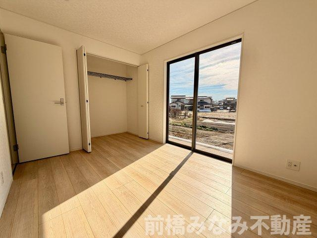 【新築平屋】高崎市箕郷町白川第2　１号棟(全６棟)　クレイドルガーデン　新築建売分譲の洋室|個人の部屋や寝室として使える洋室です
