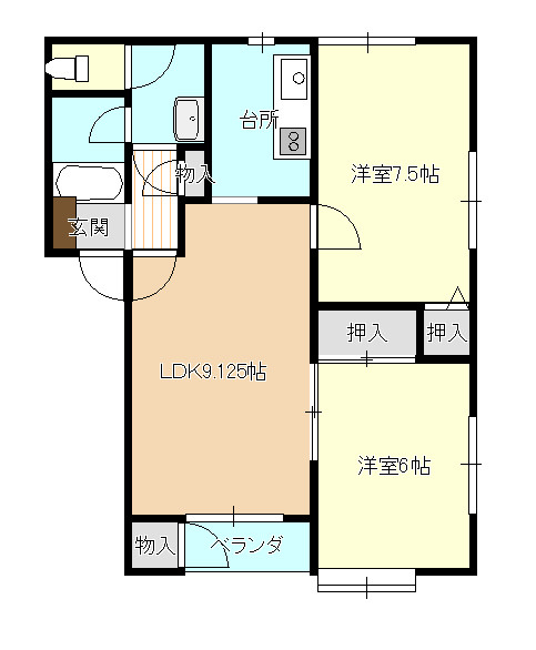 ホワイトベースCの間取り|生活空間とプライベート空間を分けられる、安心のレイアウト。