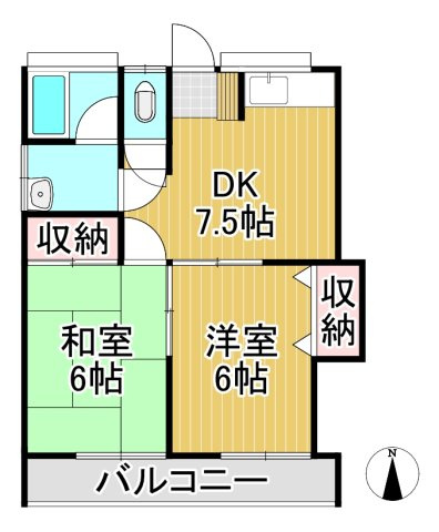 コスモスハイツの間取り
