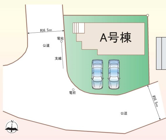 【横浜市旭区今宿1丁目4-1新築戸建て】★仲介手数料無料★（中沢小学校・旭中学校）の区画図