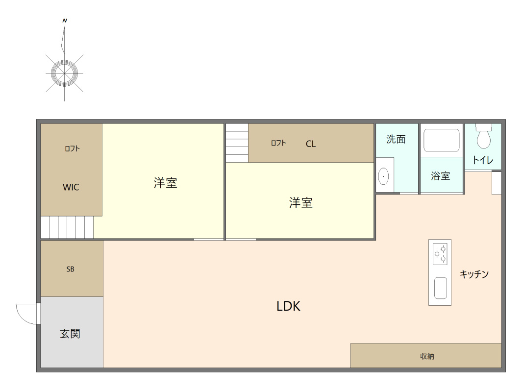 愛知郡東郷町北山台二丁目戸建の間取り