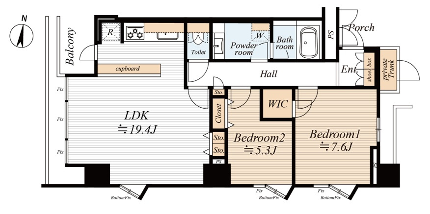 ワールドシティタワーズの間取り