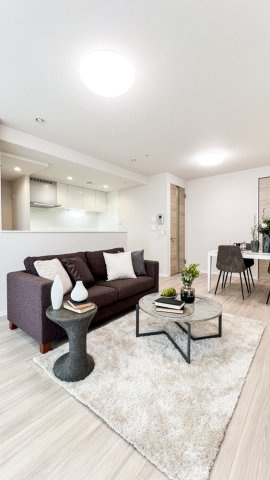 ワールドシティタワーズの居間・リビング|使いやすいリビングです