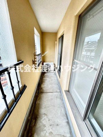 カサ・ソル・パティオB棟のバルコニー