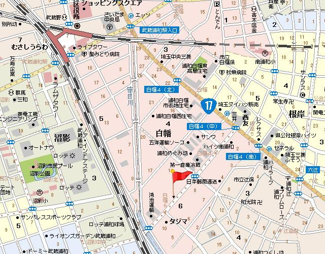 ベルメゾン武蔵浦和の地図