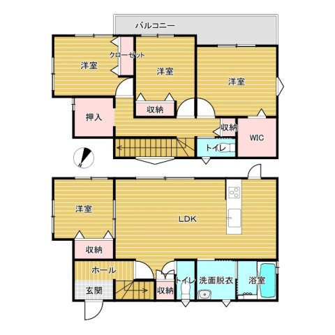 【築２年！】北相馬郡利根町布川中古物件の間取り