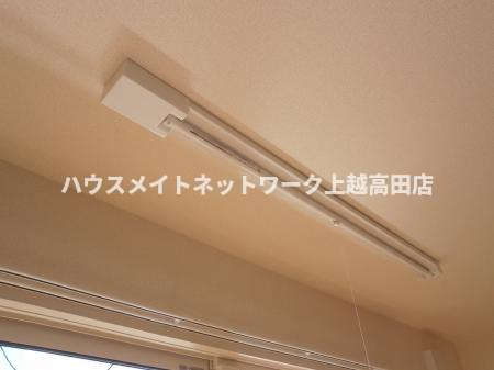 メゾンアルカンシェル　Ａ棟の展望|室内物干し