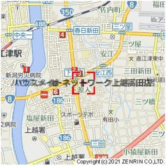 メゾンアルカンシェル　Ａ棟の地図|位置図