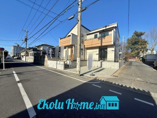 羽村栄町第3期　全1棟の前面道路含む現地写真