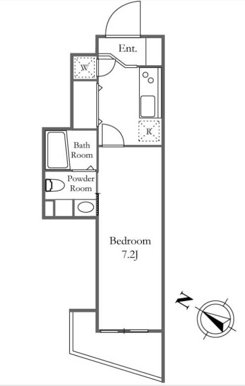 KDXレジデンス三宿　デザイナーズ　バス停徒歩2分　ペット相談可の間取り