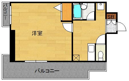 ピュアドームパラッシオ大手門の間取り