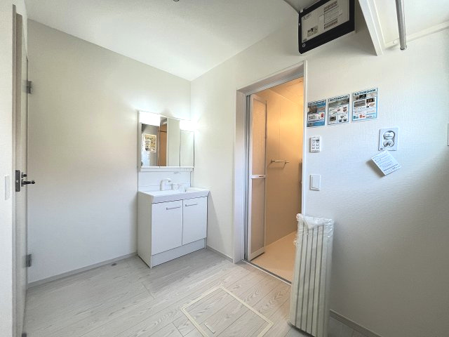 【洗面所】 | 福岡市城南区神松寺1丁目3期　2号棟（全2棟）【仲介手数料無料・0円】 | 現地写真。
