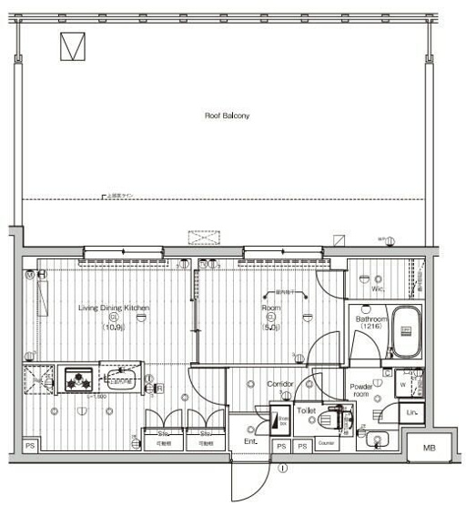 【間取り】 | （仮称）ＰＲＥＭＩＵＭ　ＣＵＢＥ東高円寺ＤＥＵＸ