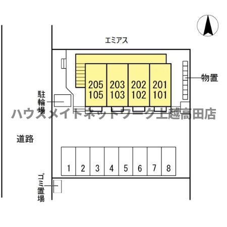 ナゴミエル/エミアス エミアスの区画図|配置図