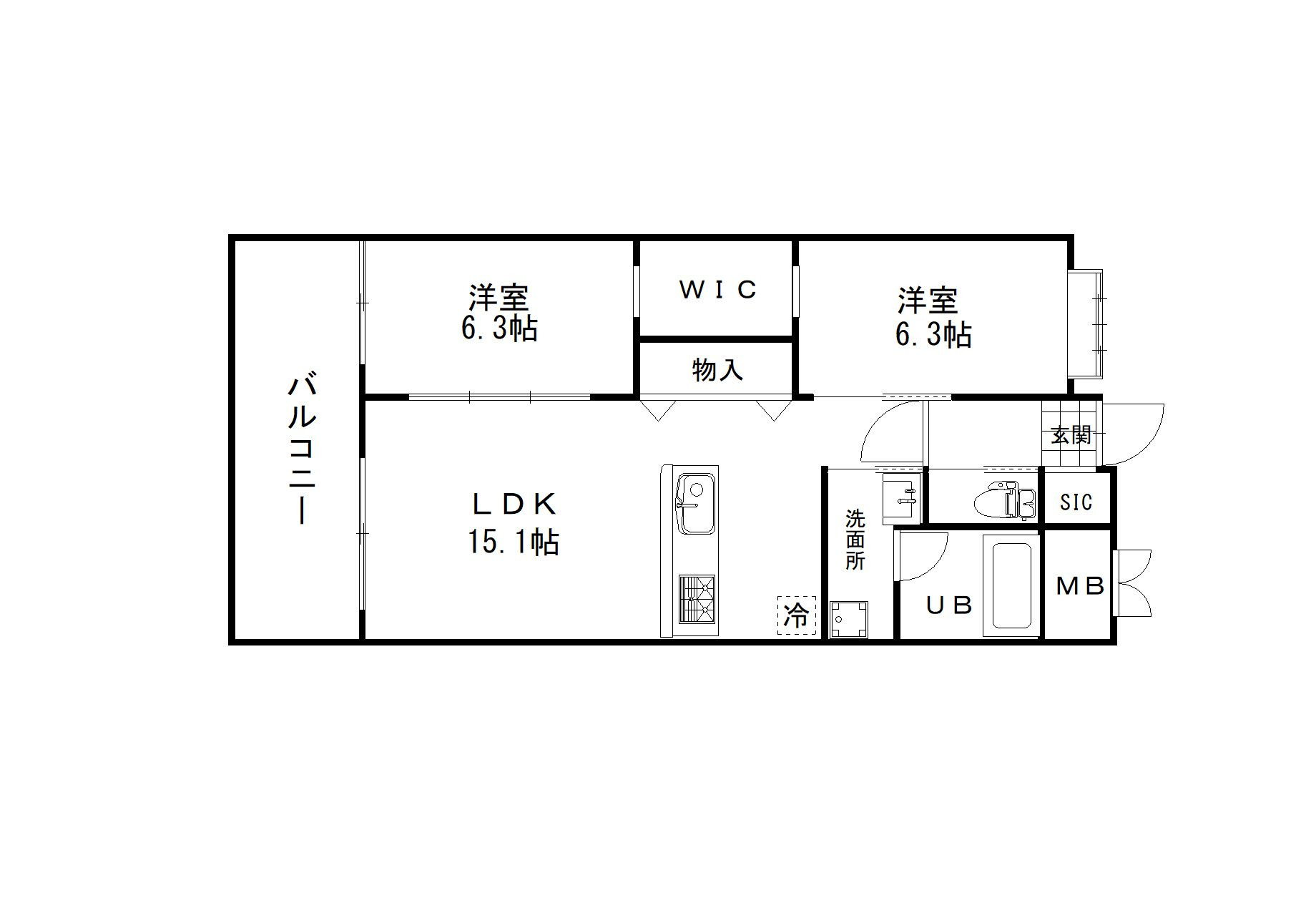 アントレ平尾参道の間取り