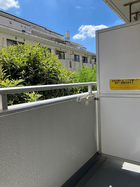グローリア初穂高田馬場のバルコニー